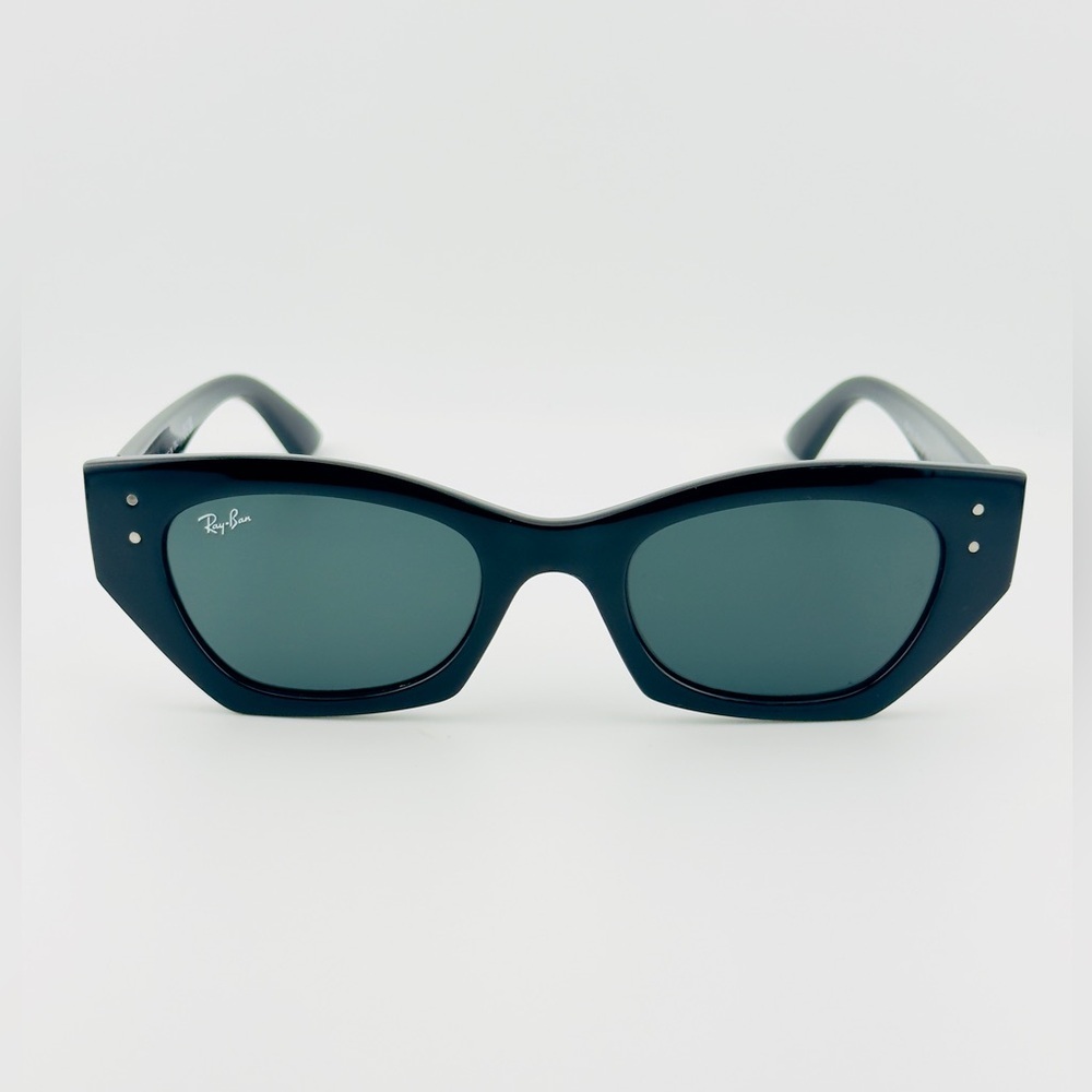 Ray-Ban Zena Bio Based Sunglasses RB4430 Polished black Frame Dark Gray Lenses - Picture 8 of 16